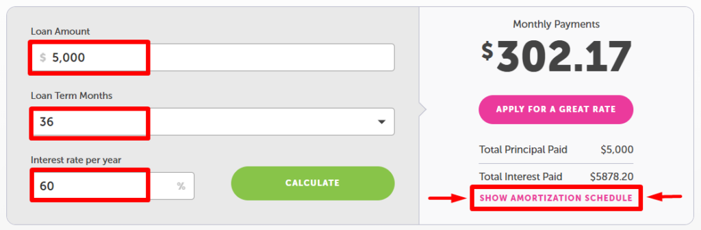 Installment Loans Calculator