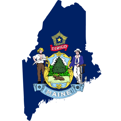 Maine Flag, USA