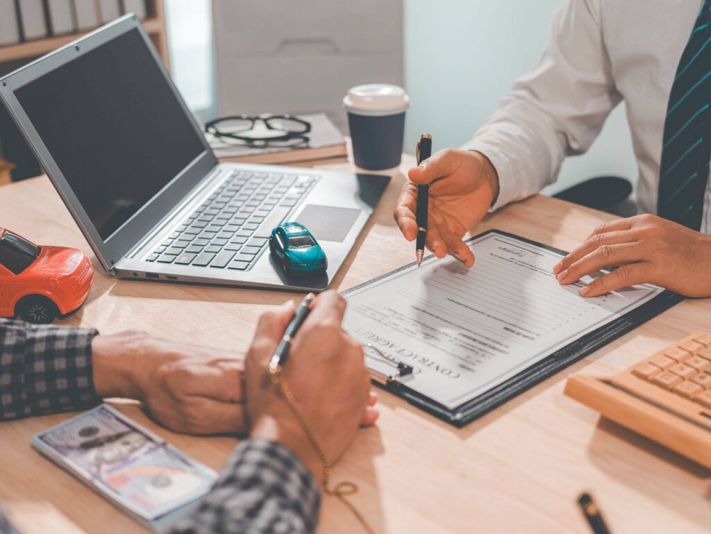 a man taking out a second lien title loan for his second vehicle