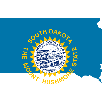 South-Dakota Flag, USA