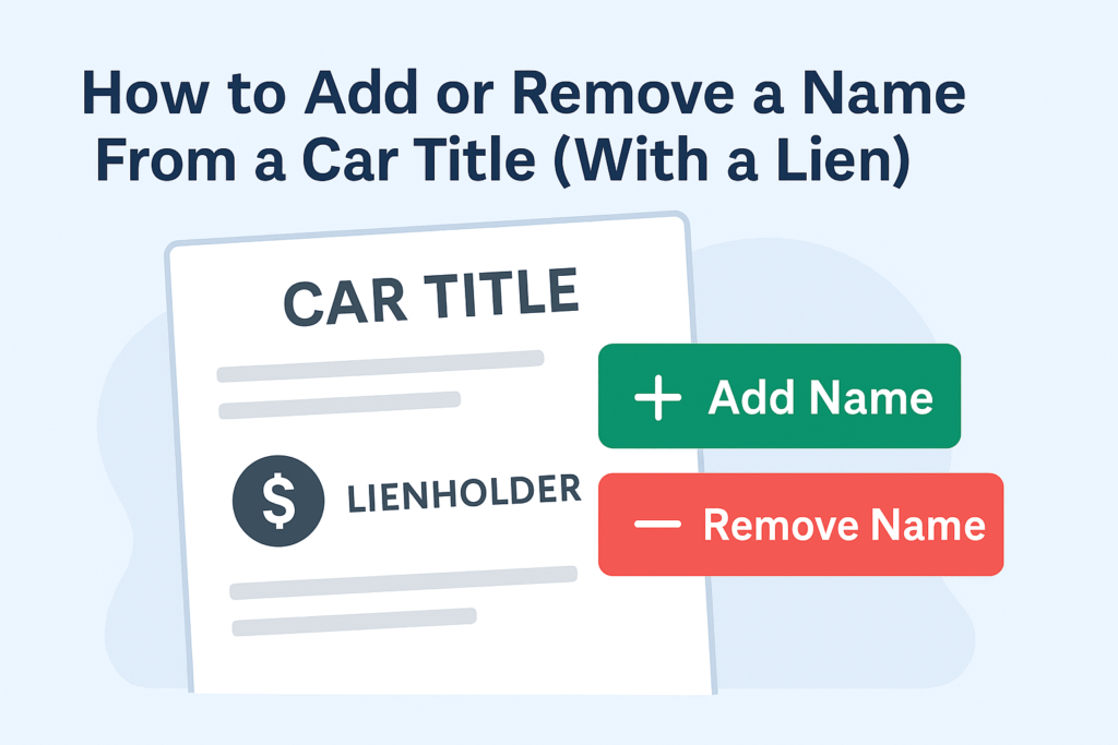 What If Your Car Has a Lien - What If Your Car Has a Lien