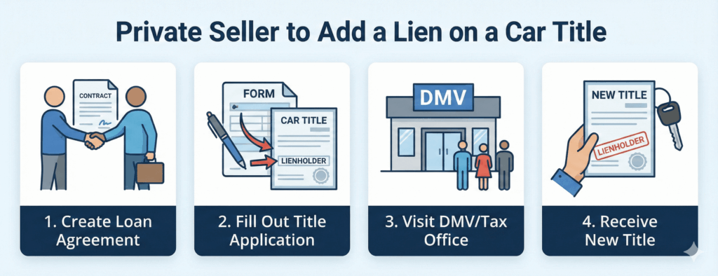 The process for a private seller to add a lien (1)
