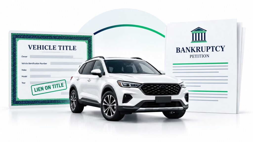 car between a vehicle title and bankruptcy petition
