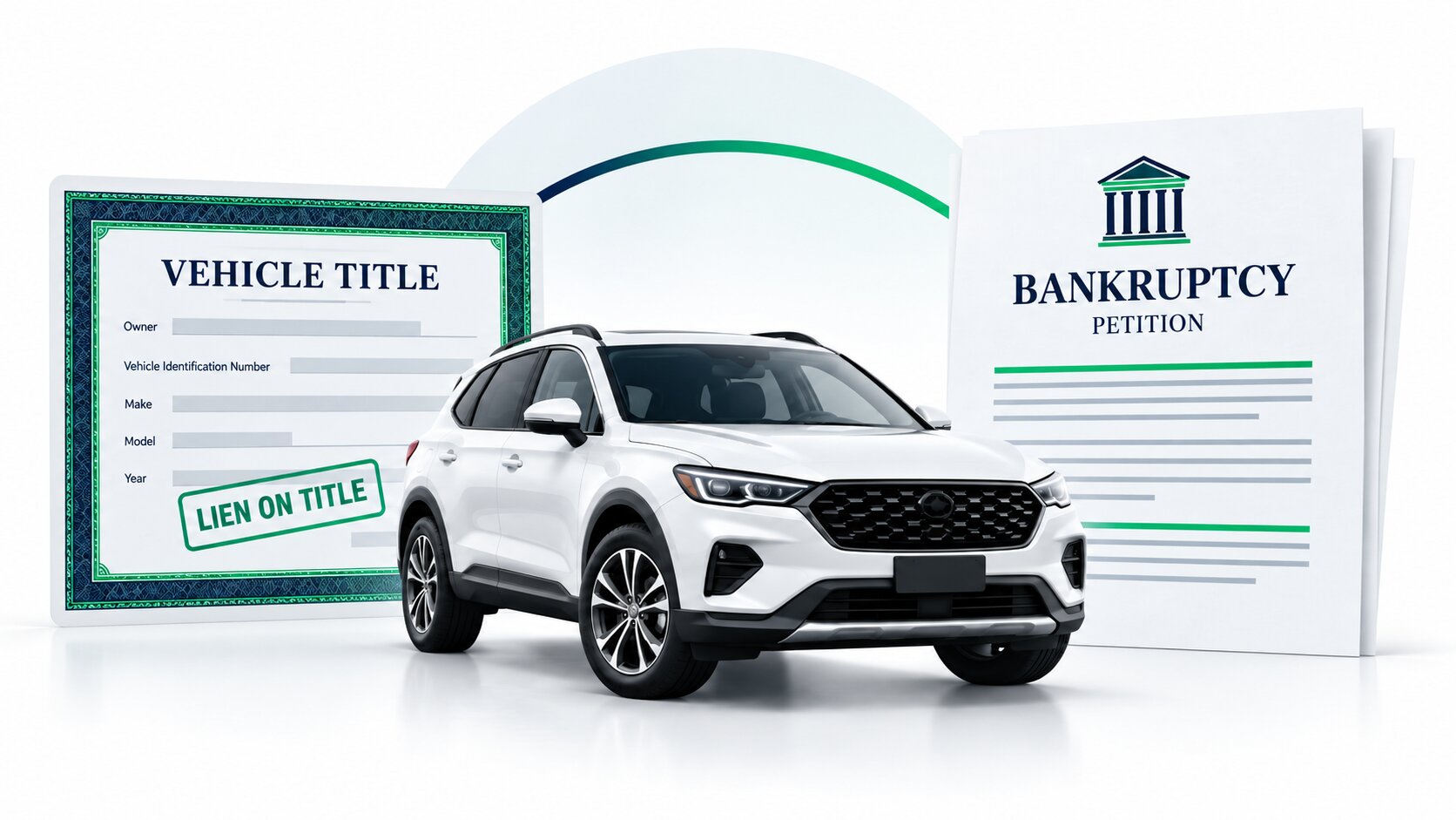 car between a vehicle title and bankruptcy petition